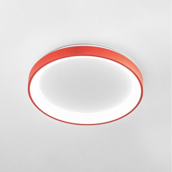 Gea luce krizia plafoniera led 50w cct 3000k 4000k moderna rotonda terracotta