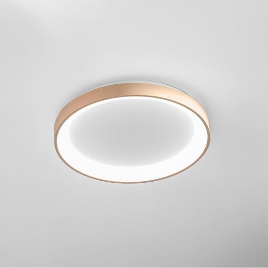 Gea luce krizia plafoniera led 30w cct 3000k 4000k moderna rotonda new beige