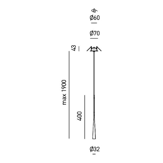 Gea luce dafne lampada a sospensione piccola da incasso per cucina led 7w 3000k rame