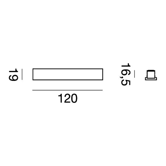 Gea luce gbic42 connettore lineare per binario magnetico 48v nero satinato