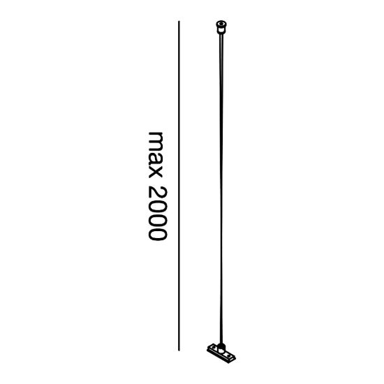 Gea luce gbis20 kit di sospensione a cavo singolo per binario magnetico 48v oro
