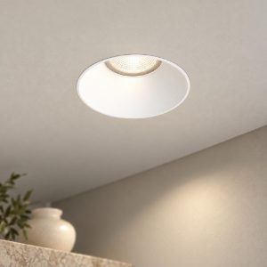 Gea luce gfa1700 faretto da incasso per cartongesso per cucina led 12w 3000k moderno rotondo bianco