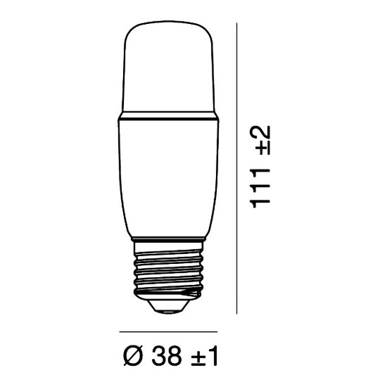 Lampadina e27 led 9,5w tubolare 4000k bianco confezione 10 pezzi gea luce