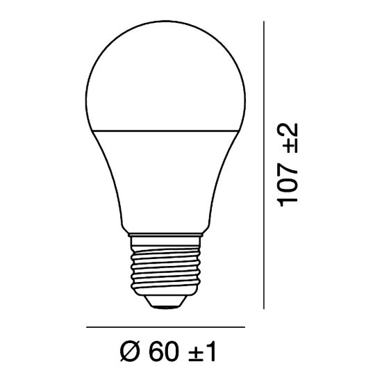 Lampadina e27 led 9,5w a goccia 2700k bianco confezione 10 pezzi gea luce
