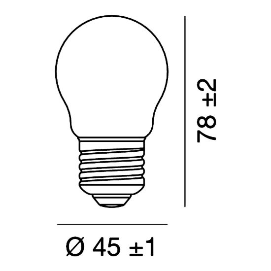 Lampadina e27 led filamento 5,9w a sfera 3000k bianco confezione 10 pezzi gea luce
