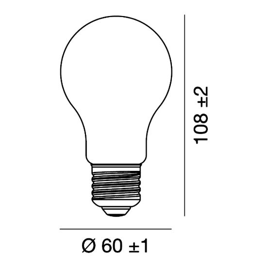 Lampadina e27 led filamento 11w a goccia 3000k dimmerabile bianco confezione 10 pezzi gea luce