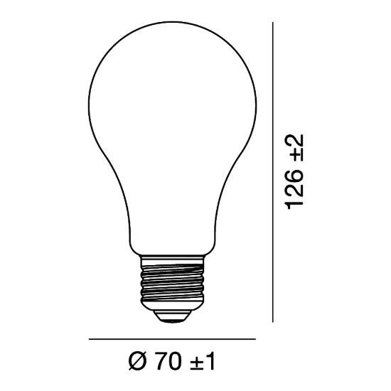 Lampadina e27 led filamento 18w a goccia 3000k bianco confezione 10 pezzi gea luce