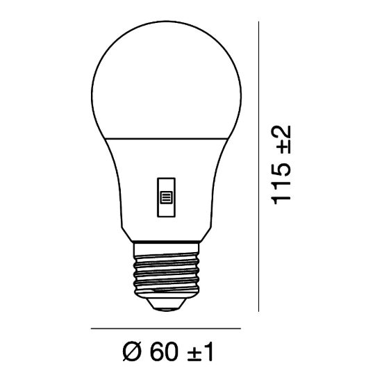 Lampadina e27 led 8w a goccia 2700k,3000k,4000k,5000k,6000k bianco gea luce