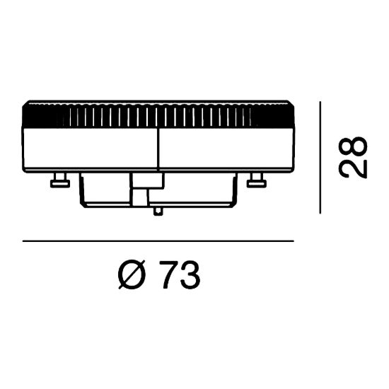Lampadina gx53 led 6w a disco 3000k,4000k,6000k bianco gea luce