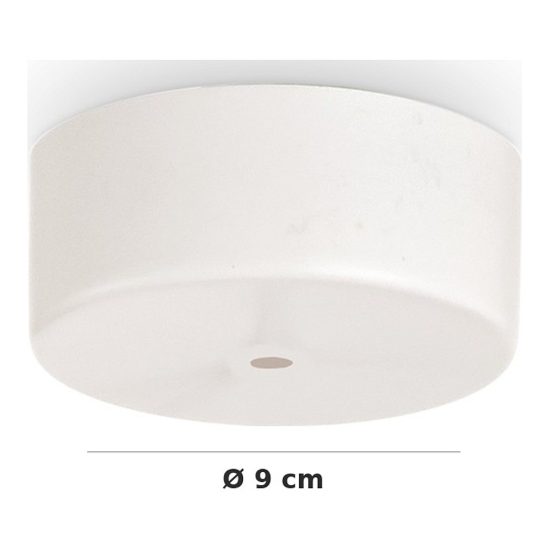 Ideal lux rosone magnetico a 1 luce 1e 9cm bianco