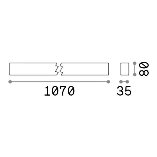 Ideal lux steel lampadario lineare biemissione fascio largo led 36w 3000k 107cm nero