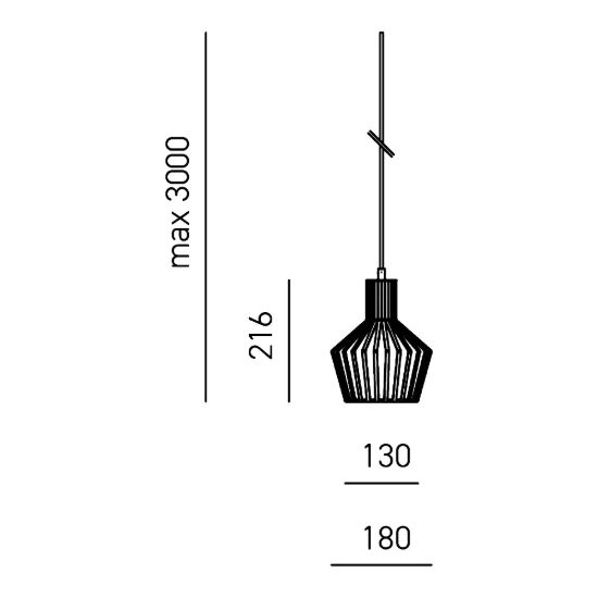 Gea luce gso lampada a sospensione per cucina industriale a gabbia bianco satinato