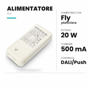 Ideal lux fly alimentatore dimmerabile dali 20w 500ma per plafoniere 35cm