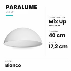 Ideal lux mix up paralume a calotta grande bianco