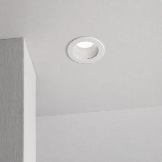 Ideal lux quark faretto da incasso per cartongesso led 9w 3000k foro 4,5cm rotondo bianco