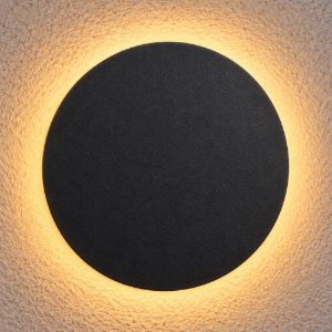 Applique da esterno alluminio nero ip44 led 11w 3000k