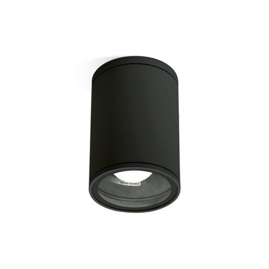 Gea luce amon faretto da soffitto da esterno a cilindro grigio antracite e27 ip65