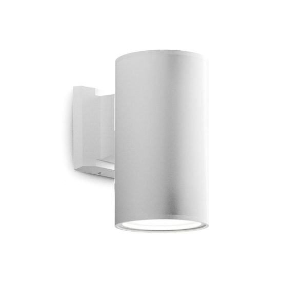 Gea luce amon applique da esterno a cilindro monoemissione bianca e27 ip65