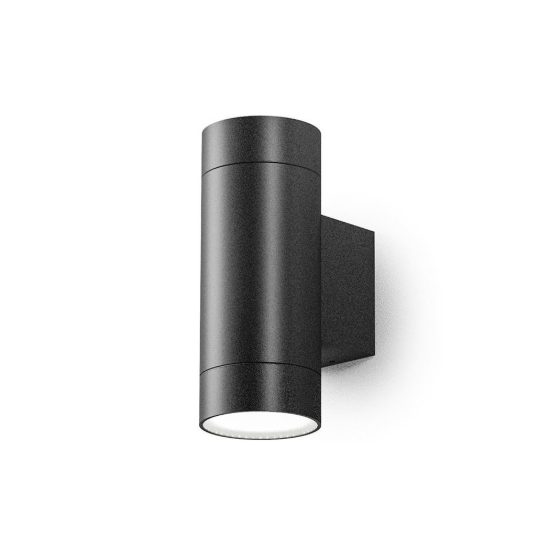 Gea luce ges1060 applique da esterno a cilindro biemissione grigio antracite 2xgu10 ip54