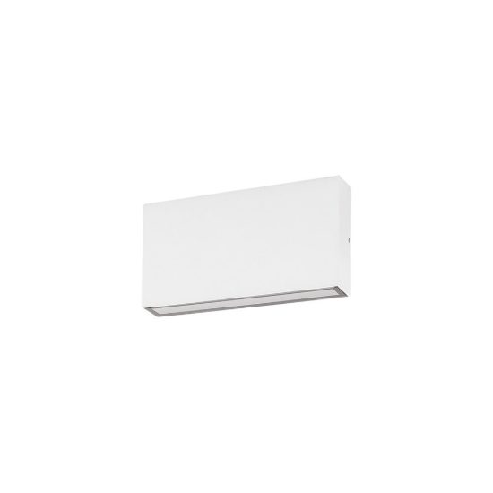 Gea luce ges2210 applique da esterno biemissione piccola bianca led 2x5w cct 3000-5000k ip65