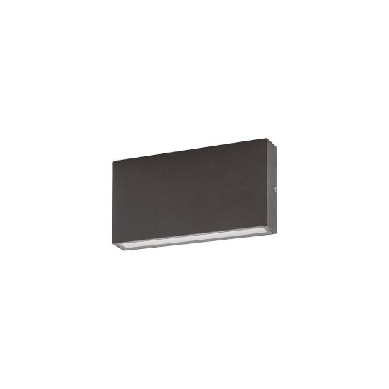 Gea luce ges2210 applique da esterno biemissione piccola antracite led 2x5w cct 3000-5000k ip65