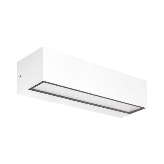Gea luce ges2240 applique da esterno biemissione media bianca led 2x10w cct 3000-5000k ip65