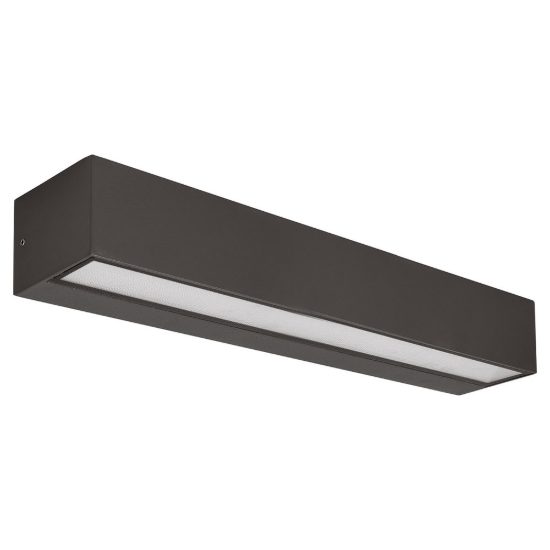 Gea luce ges2240 applique da esterno biemissione grande antracite led 2x18w cct 3000-5000k ip65
