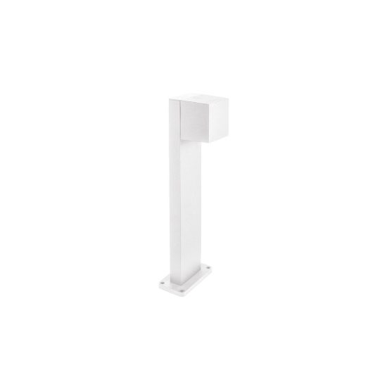 Gea luce ges2300 lampioncino da giardino paletto rettangolare bianco led 10w cct 3000-6500k ip65