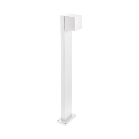Gea luce ges2300 lampione da giardino paletto rettangolare bianco led 10w cct 3000-6500k ip65