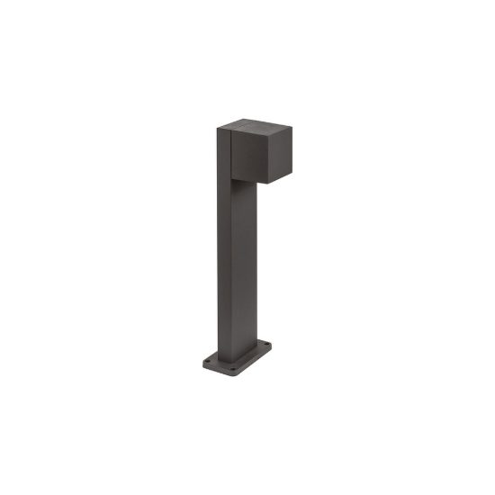 Gea luce ges2300 lampioncino da giardino paletto rettangolare antracite led 10w cct 3000-6500k ip65