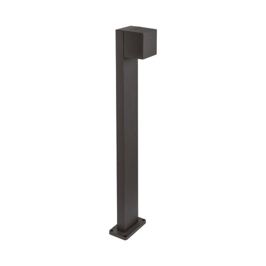 Gea luce ges2300 lampione da giardino paletto rettangolare antracite led 10w cct 3000-6500k ip65