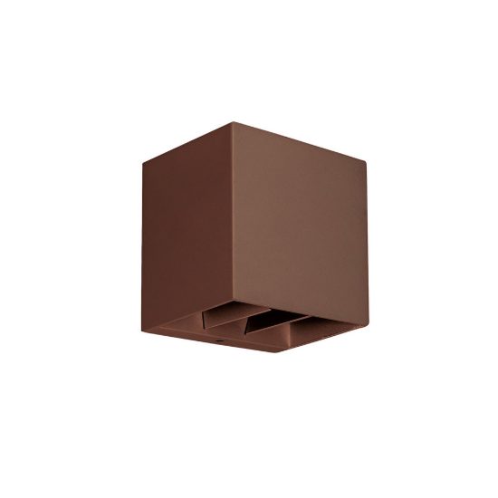 Gea luce ges2300 applique da esterno monoemissione marrone led 10w cct 3000-6500k ip65