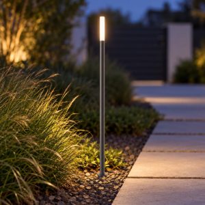 Gea luce ges2430 lampioncino da giardino paletto medio antracite led 3w 4000k ip65