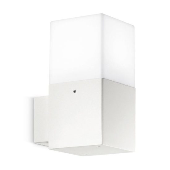 Gea luce aditi applique da esterno rettangolare bianca e27 ip44