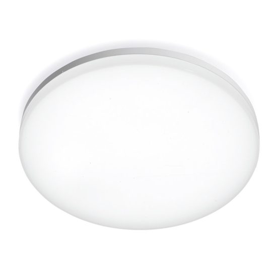 Gea luce ges830 plafoniera da esterno led 30w 4000k ip66 moderna rotonda bianca