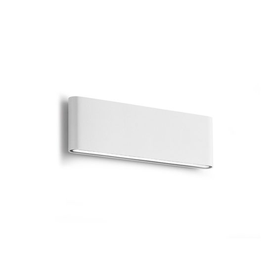 Gea luce ges880c applique da esterno biemissione grande bianca led 2x12w 3000k ip54