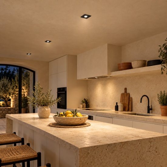 Gea luce gfa1922c faretto da incasso per cartongesso quadrato nero satinato ip65 led 3w 3000k