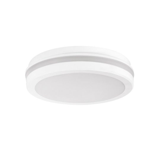 Gea luce gpl340 plafoniera da esterno moderna rotonda bianca led 20w cct 3000-6000k ip65