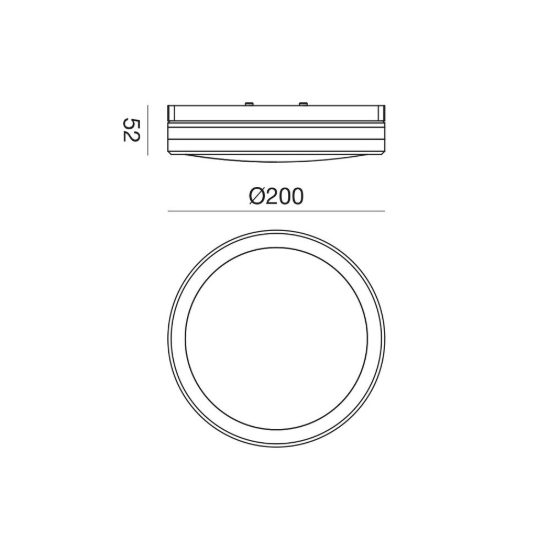 Gea luce gpl340 plafoniera da esterno moderna rotonda bianca led 20w cct 3000-6000k ip65