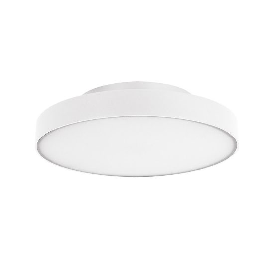 Gea luce gpl350 plafoniera da esterno rotonda piatta bianca led 24w cct 3000-4000k ip65