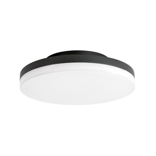 Gea luce gpl360 plafoniera da esterno rotonda bombata grigio antracite led 24w cct 3000-4000k ip65