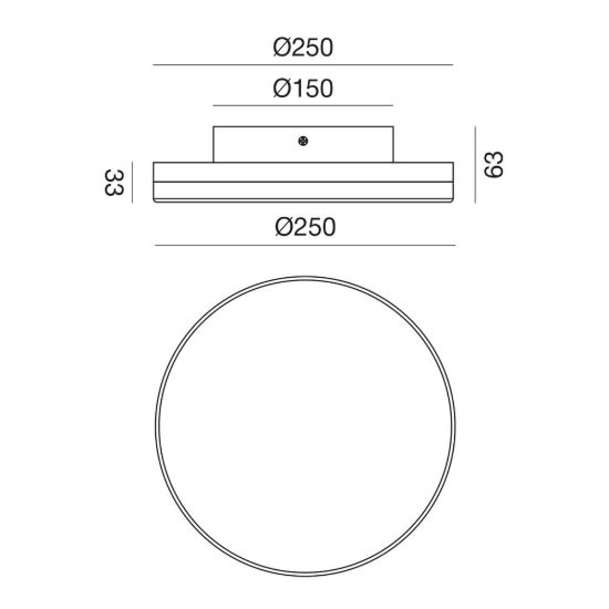 Gea luce gpl360 plafoniera da esterno rotonda bombata bianca led 24w cct 3000-4000k ip65