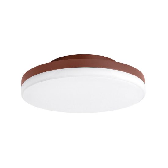 Gea luce gpl360 plafoniera da esterno rotonda bombata marrone led 24w cct 3000-4000k ip65