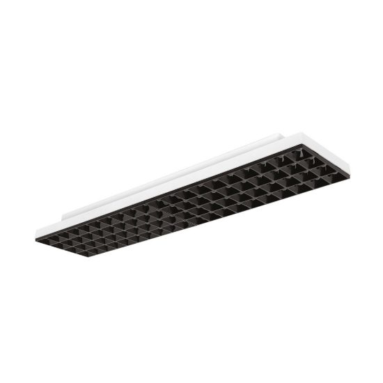 Gea luce gpl420 plafoniera da esterno lineare bianca antiabbagliante led 22-34w cct 3000-6000k