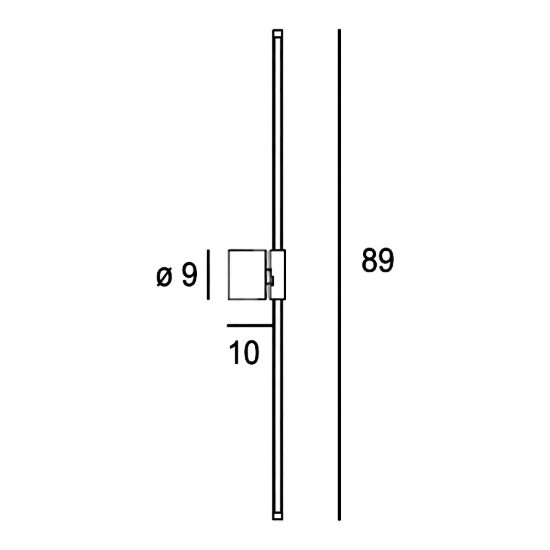 Applique da parete bacchetta led 20w cct 3000k 6500k moderna bianca orientabile
