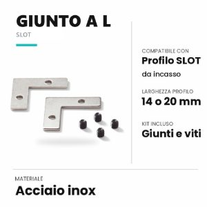 Kit right-left di giunzione per profilo da incasso ideal lux