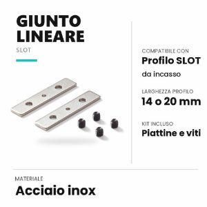 Kit lineare di giunzione per profilo da incasso ideal lux