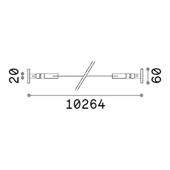 Ideal lux tesi nastro flessibile in acciaio da tendere 20mmx10m per strisce led bianco