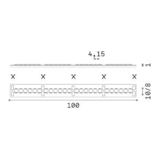 Ideal lux striscia led 24v smd 240 led/m 15w/m 4000k ip20 5m