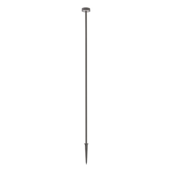 Gea luce ges2420 lampione da giardino paletto a disco antracite led 1,5w 3000k ip65